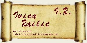 Ivica Railić vizit kartica